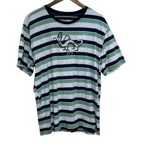 Spirited Away TShirt Mens XL Green Stripe Studio Ghibli Haku Dragon Boxlunch